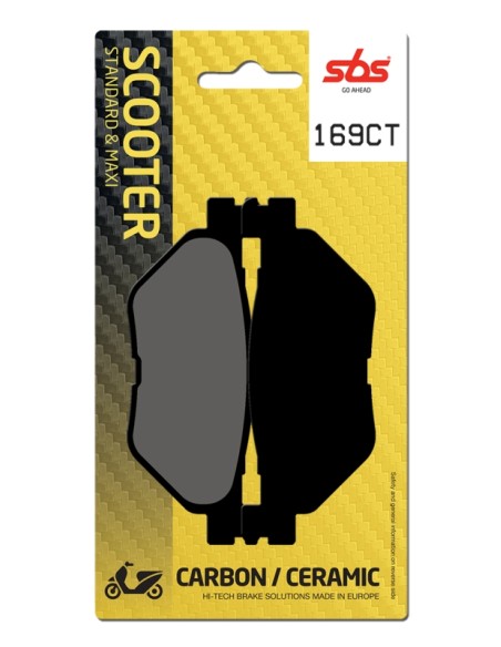 PASTILLA DE FRENO SBS P169-CT