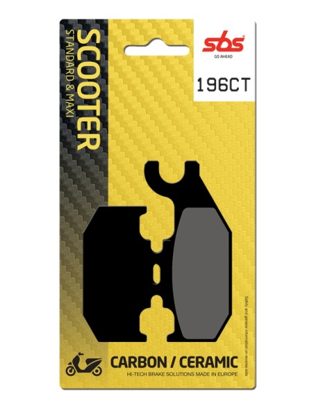PASTILLA DE FRENO SBS P196-CT