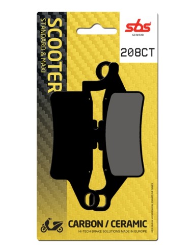 PASTILLA DE FRENO SBS P208-CT