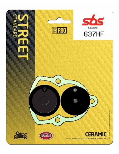 PASTILLA DE FRENO SBS P637-HF