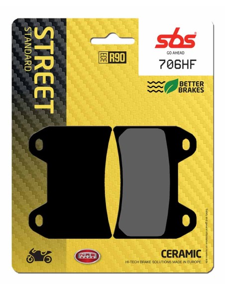 PASTILLA DE FRENO SBS P706-HF*