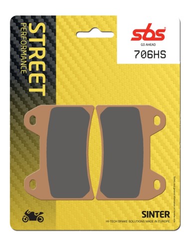 PASTILLA DE FRENO SBS P706-HS*