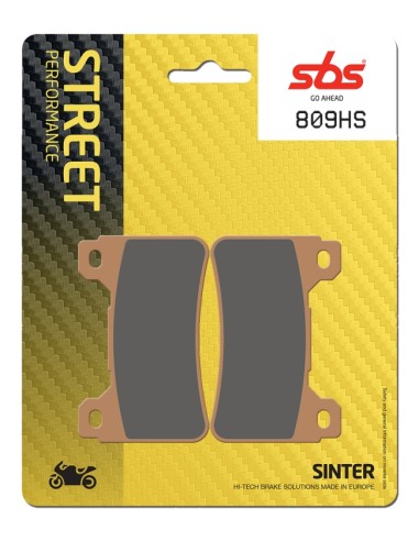 PASTILLA DE FRENO SBS P809-HS*