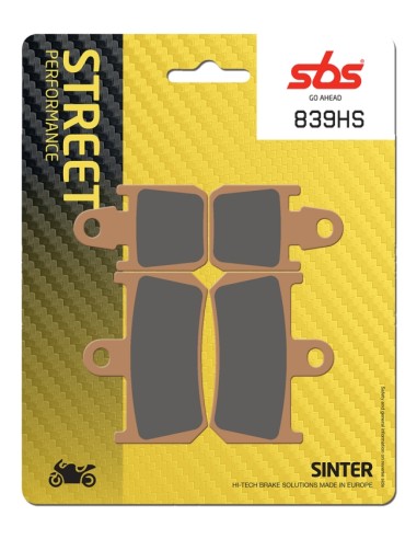 PASTILLA DE FRENO SBS P839-HS