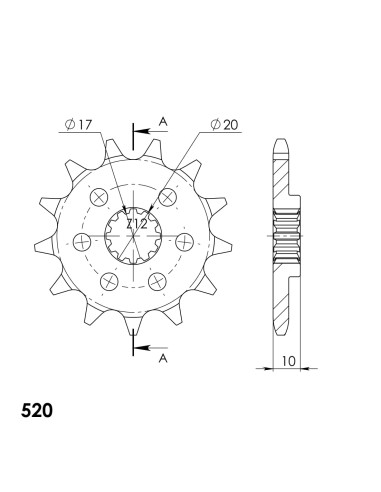 PIñON SUPERSPROX HUSQVARNA 520 X 13