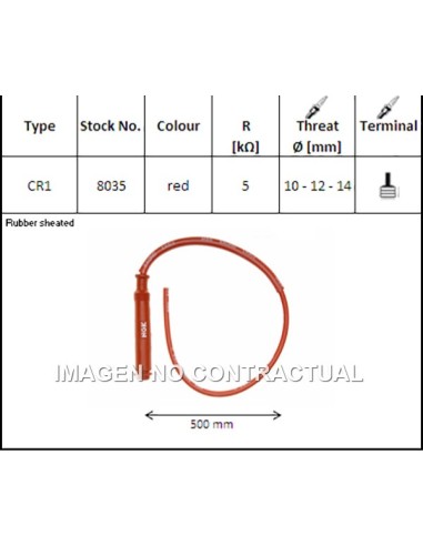 PIPA DE BUJIA NGK CR3