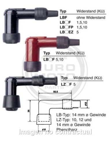 PIPA DE BUJIA NGK LB05F