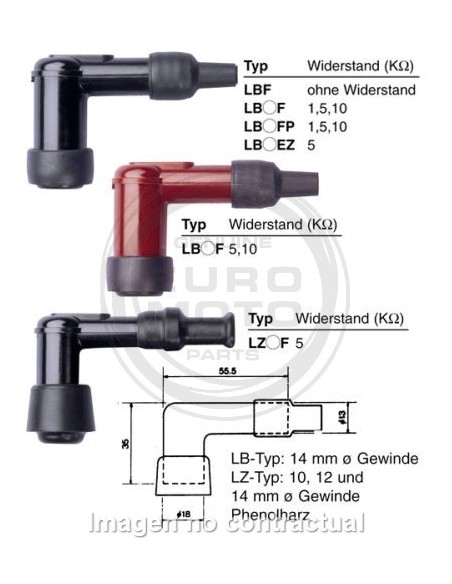 PIPA DE BUJIA NGK LB05F
