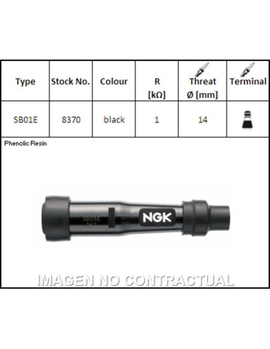 PIPA DE BUJIA NGK SB01E