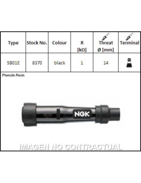 PIPA DE BUJIA NGK SB01E