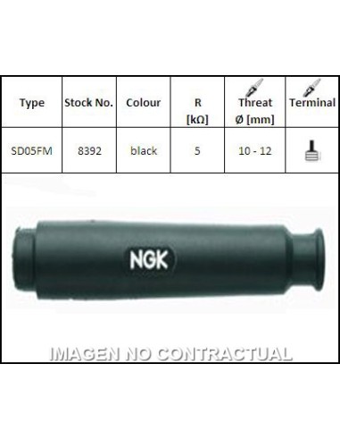 PIPA DE BUJIA NGK SD05FM