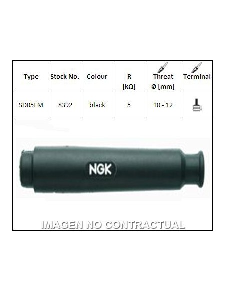 PIPA DE BUJIA NGK SD05FM