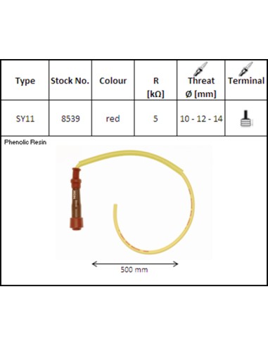 PIPA DE BUJIA NGK SY11