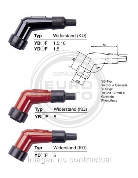 PIPA DE BUJIA NGK YB05F