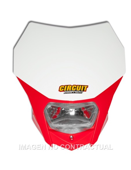PORTAFARO CIRCUIT CIRCUIT BAGUS BLANCO-ROJO HONDA LED