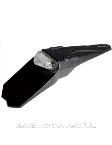 PORTAMATRICULA CIRCUIT MANTIS NEGRO-CLEAR