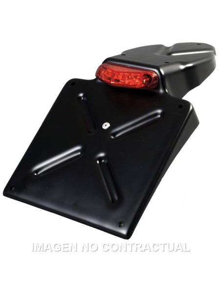 PORTAMATRICULA CIRCUIT NO PROBLEM NEGRO-ROJO