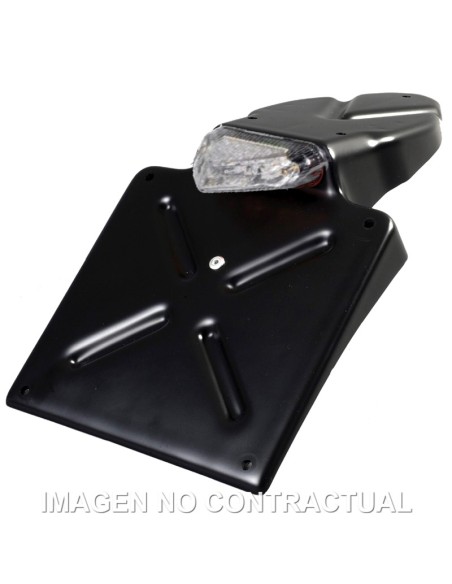 PORTAMATRICULA CIRCUIT NO PROBLEM NEGRO-CLEAR