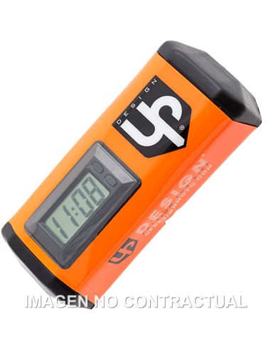 PROTECTOR MANILLAR UP DESIGN CON RELOJ INTEGRADO COLOR NARAN