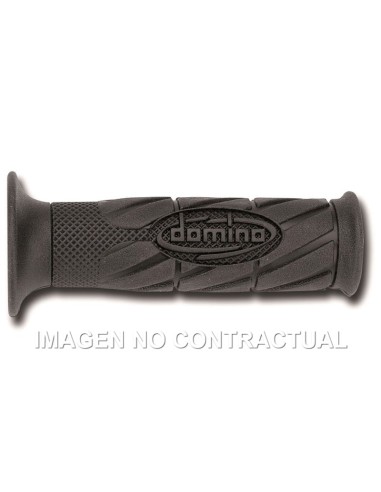 PUñOS DOMINO ON ROAD CON LOGO NEGROS CERRADOS D 22 MM L 120