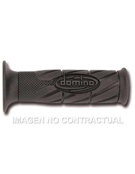 PUñOS DOMINO ON ROAD CON LOGO NEGROS CERRADOS D 22 MM L 120