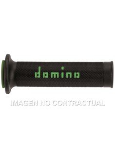 PUñOS DOMINO ON ROAD NEGRO - VERDE ABIERTOS D 22 MM L 120-12