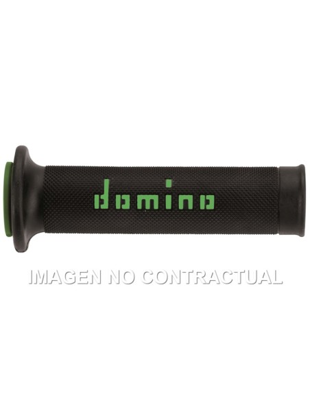 PUñOS DOMINO ON ROAD NEGRO - VERDE ABIERTOS D 22 MM L 120-12