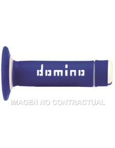 PUñOS DOMINO OFF ROAD AZUL - BLANCO CERRADOS D 22 MM L 118 M