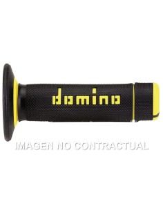 PUñOS DOMINO OFF ROAD NEGRO - AMARILLO CERRADOS D 22 MM L 11