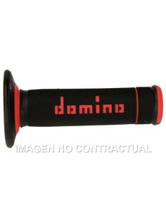 PUñOS DOMINO OFF ROAD X-TREME NEGRO - ROJO CERRADOS D 22 MM