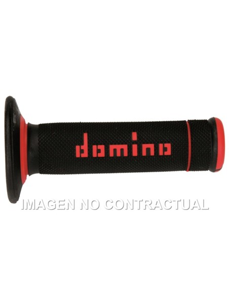 PUñOS DOMINO OFF ROAD X-TREME NEGRO - ROJO CERRADOS D 22 MM