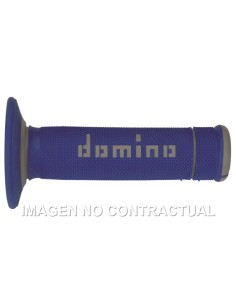 PUñOS DOMINO OFF ROAD X-TREME AZUL - GRIS CERRADOS D 22 MM L
