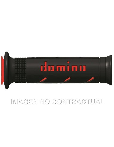 PUñOS DOMINO XM2 SUPER SOFT NEGRO - ROJO ABIERTOS D 22 MM L