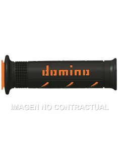 PUñOS DOMINO XM2 SUPER SOFT NEGRO - NARANJA ABIERTOS D 22 MM