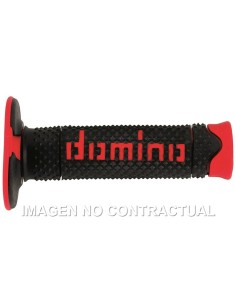 PUñOS DOMINO DSH OFF ROAD NEGRO - ROJO CERRADOS D 22 MM L 12