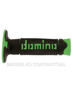 PUñOS DOMINO DSH OFF ROAD NEGRO - VERDE CERRADOS D 22 MM L 1
