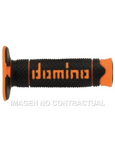 PUñOS DOMINO DSH OFF-ROAD NEGRO - NARANJA CERRADOS D 22 MM L