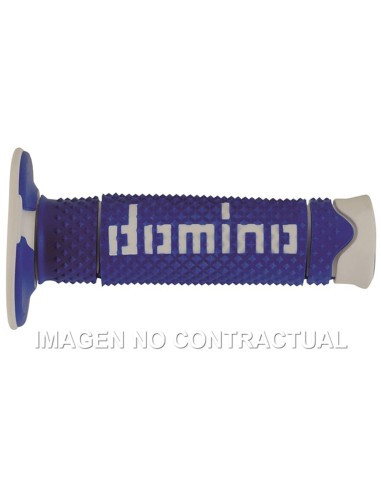PUñOS DOMINO DSH OFF ROAD AZUL - BLANCO CERRADOS D 22 MM L 1