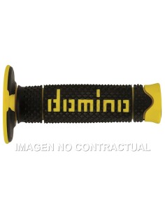 PUñOS DOMINO DSH OFF ROAD NEGRO - AMARILLO CERRADOS D 22 MM