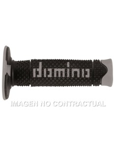 PUñOS DOMINO DSH OFF ROAD NEGRO - GRIS CERRADOS D 22 MM L 12