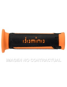 PUñOS DOMINO TURISMO ANTRACITA-NARANJA ABIERTOS D 22 MM L 12