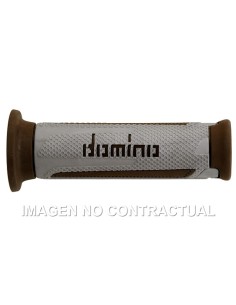 PUñOS DOMINO TURISMO PLATA-MARRON ABIERTOS D 22 MM L 120 MM