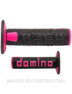 PUÑOS DOMINO OFF ROAD RPS NEGRO - FUCSIA CERRADOS CERRADOS