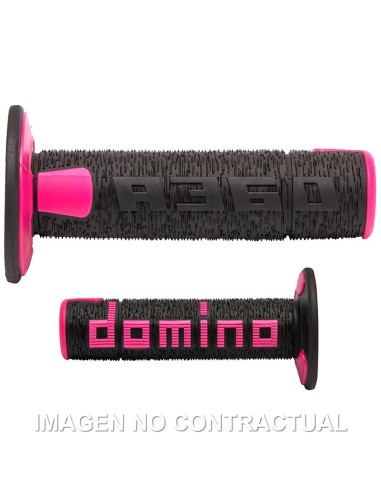 PUÑOS DOMINO OFF ROAD RPS NEGRO - FUCSIA CERRADOS CERRADOS