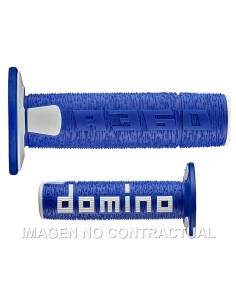 PUñOS DOMINO OFF ROAD RPS AZUL - BLANCO ABIERTOS D 22 MM L 1