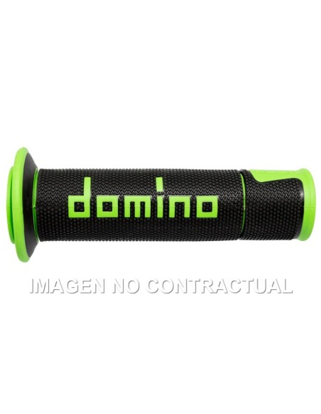 PUñOS DOMINO ON ROAD RACING NEGRO/VERDE ABIERTOS D 22 MM L 1