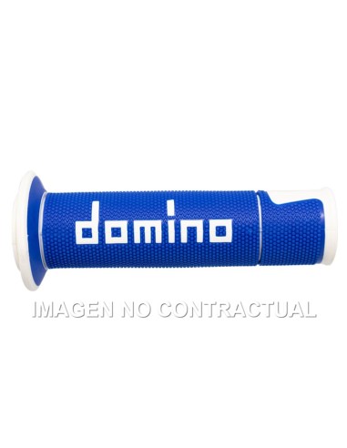 PUñOS DOMINO ON ROAD RACING AZUL/BLANCO ABIERTOS D 22 MM L 1
