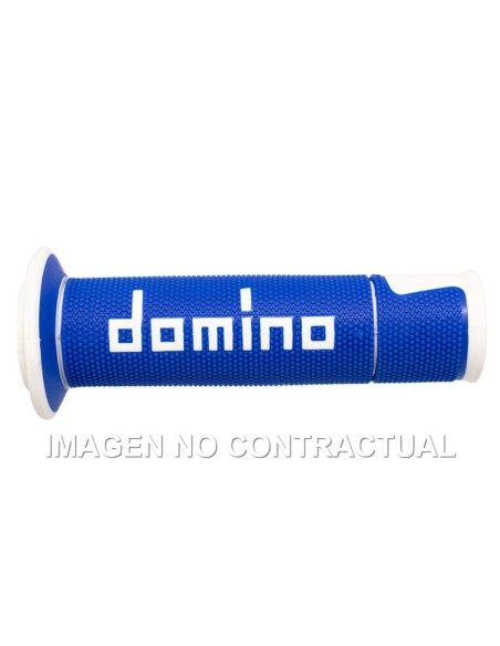 PUñOS DOMINO ON ROAD RACING AZUL/BLANCO ABIERTOS D 22 MM L 1
