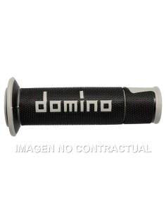 PUñOS DOMINO ON ROAD RACING NEGRO/GRIS ABIERTOS D 22 MM L 12