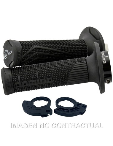 PUÑOS DOMINO D100 C/POLEA COLOR NEGRO MONOCABLE D-LOCK CON S